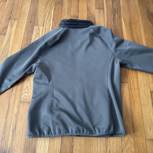 L.L. Bean 850 Downtek Goose Down Fleece Jacket Women's Black and Grey Size L Reg - Picture 7 of 7